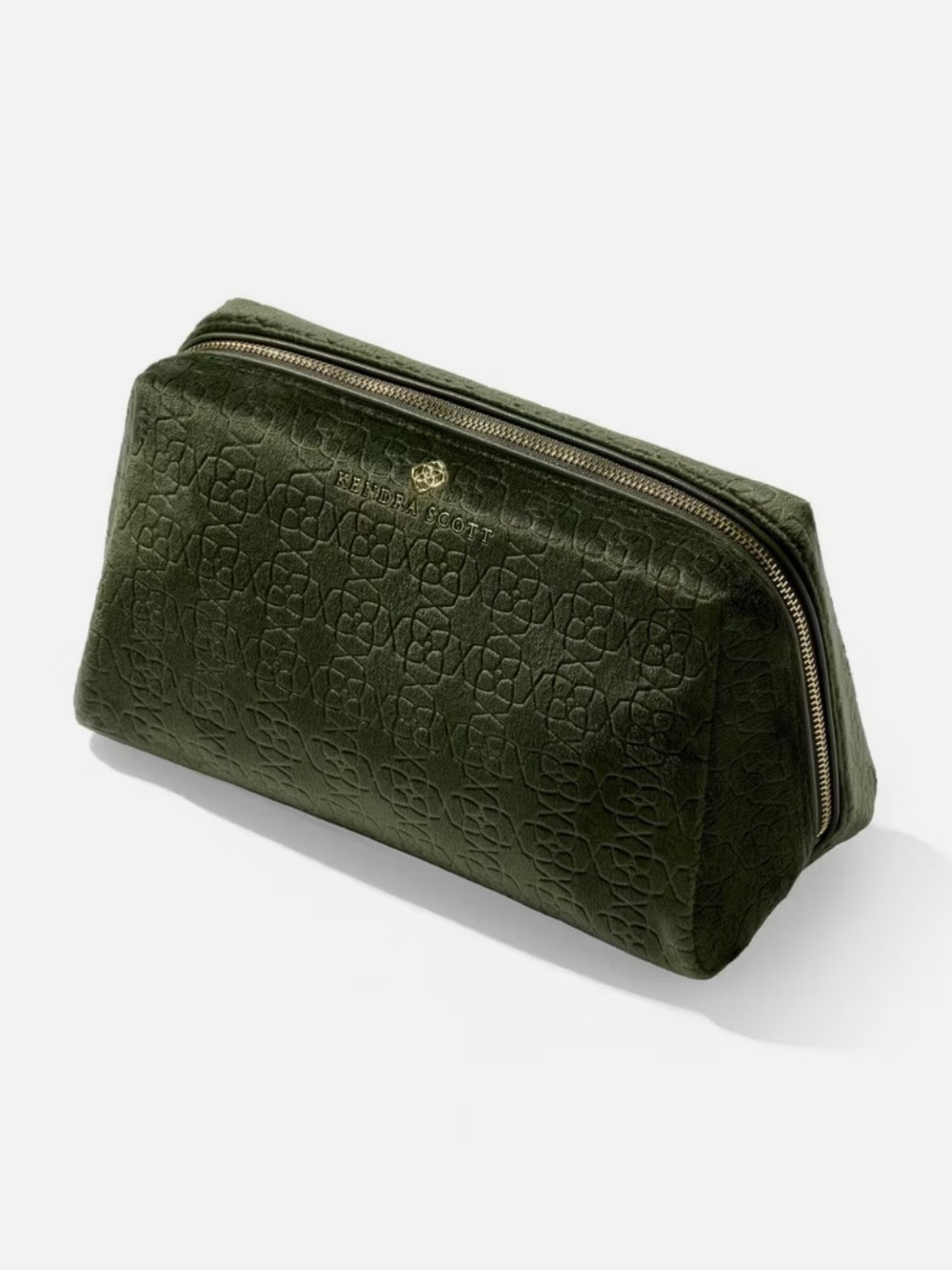 Kendra Scott Large Filigree Cosmetic Case - Green